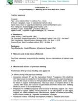 Scottish Forestry Executive Team (SFET) minutes - 19 December 2023